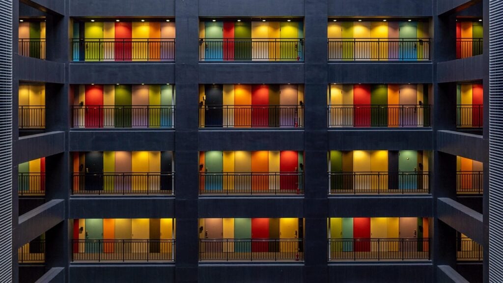 An apartment complex